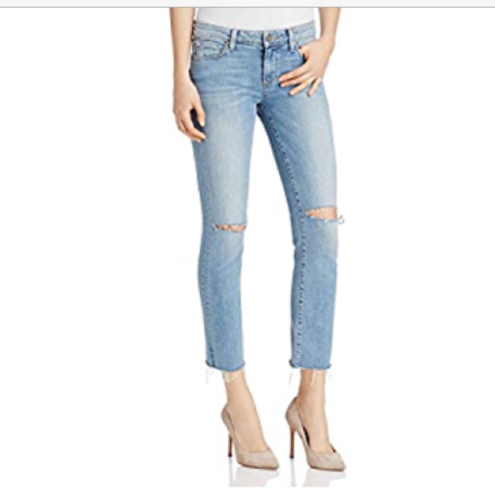 Paige Miki Straight Ankle Jeans